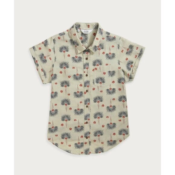 Bridge & Burn The bea Shirt Top Short Sleeve Buttondown Floral Printed M 283550 - Picture 5 of 13
